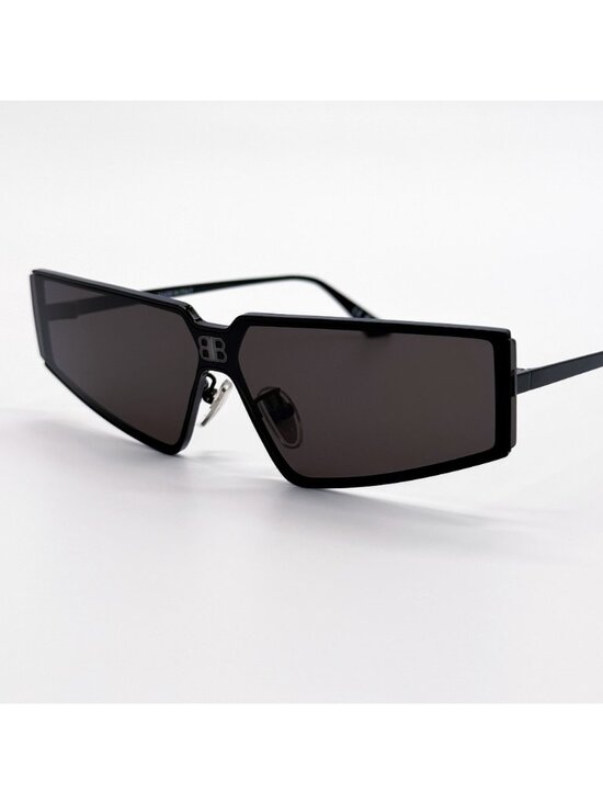 NEW BALENCIAGA BB0192S 001 SUNGLASSES BLACK SHIELD UNISEX EYEWEAR BALENCIAGA main image 5